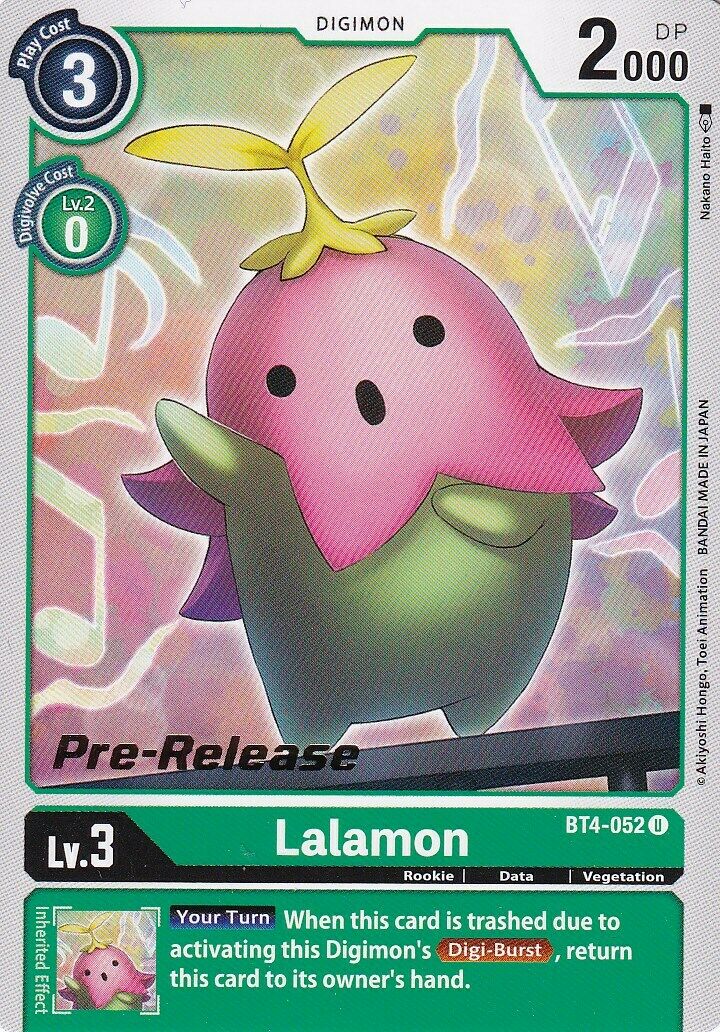 Lalamon [BT4-052] [Great Legend Pre-Release Promos] | Arkham Games and Comics