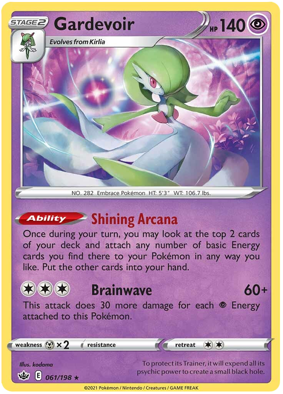 Gardevoir (061/198) (Theme Deck Exclusive) [Sword & Shield: Chilling Reign] | Arkham Games and Comics