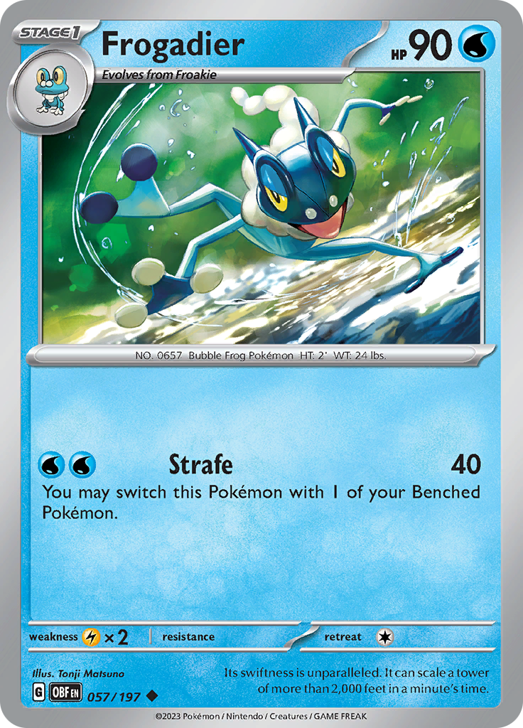 Frogadier (057/197) [Scarlet & Violet: Obsidian Flames] | Arkham Games and Comics