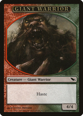 Giant Warrior Token (Red/Green) [Shadowmoor Tokens] | Arkham Games and Comics