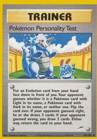 Pokemon Personality Test (102/105) [Neo Destiny Unlimited] | Arkham Games and Comics