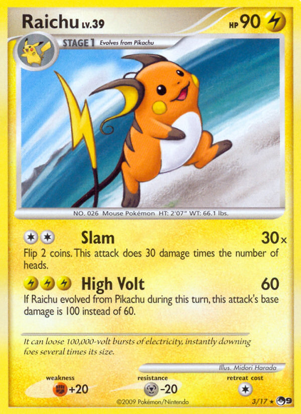 Raichu (3/17) [POP Series 9] | Arkham Games and Comics