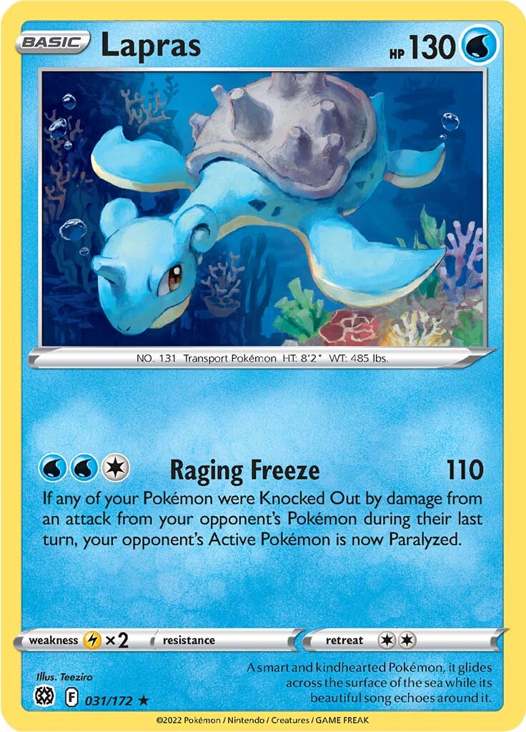 Lapras (031/172) [Sword & Shield: Brilliant Stars] | Arkham Games and Comics