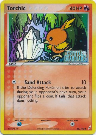 Torchic (66/100) (Stamped) [EX: Crystal Guardians] | Arkham Games and Comics