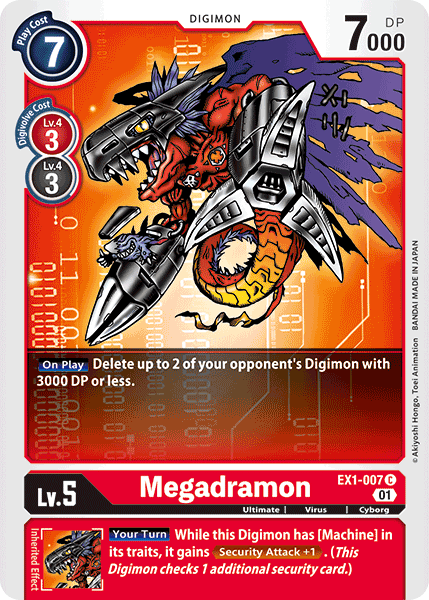 Megadramon [EX1-007] [Classic Collection] | Arkham Games and Comics