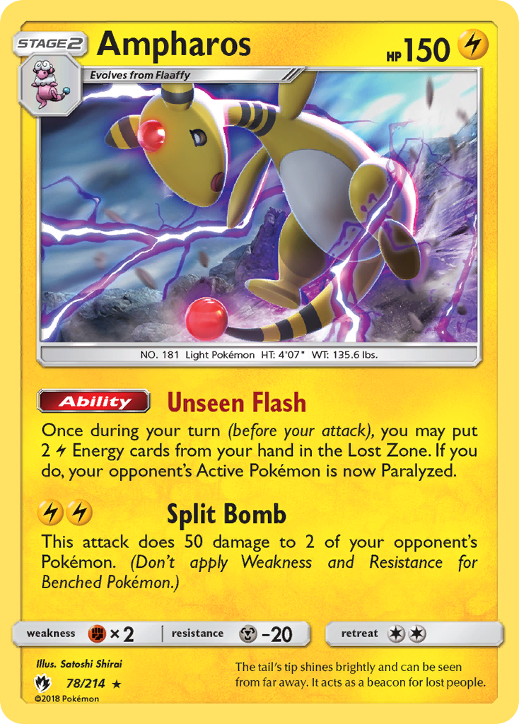 Ampharos (78/214) [Sun & Moon: Lost Thunder] | Arkham Games and Comics