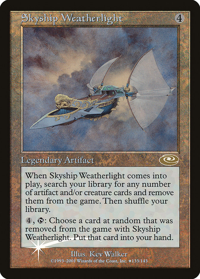 Skyship Weatherlight (Kev Walker) [Planeshift] | Arkham Games and Comics
