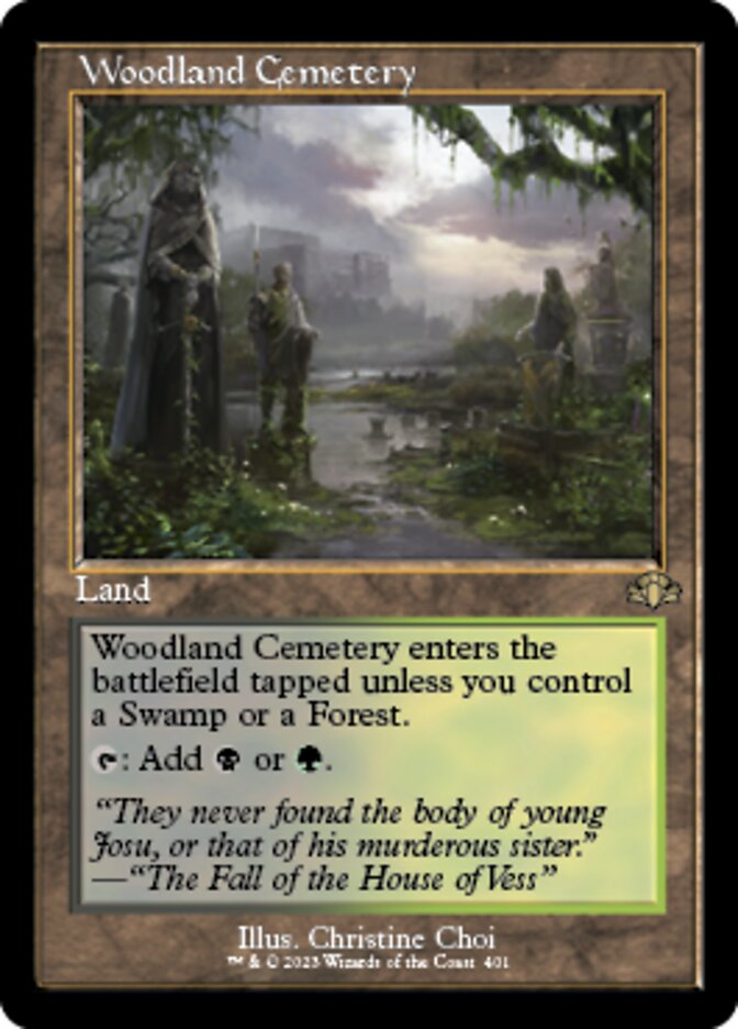 Woodland Cemetery (Retro) [Dominaria Remastered] | Arkham Games and Comics