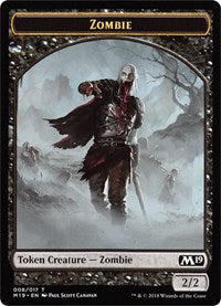 Zombie // Thopter Double-sided Token (Game Night) [Core Set 2019 Tokens] | Arkham Games and Comics