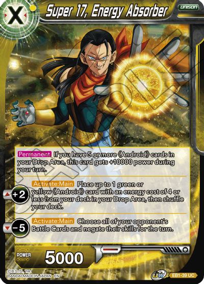 Super 17, Energy Absorber (EB1-039) [Battle Evolution Booster] | Arkham Games and Comics