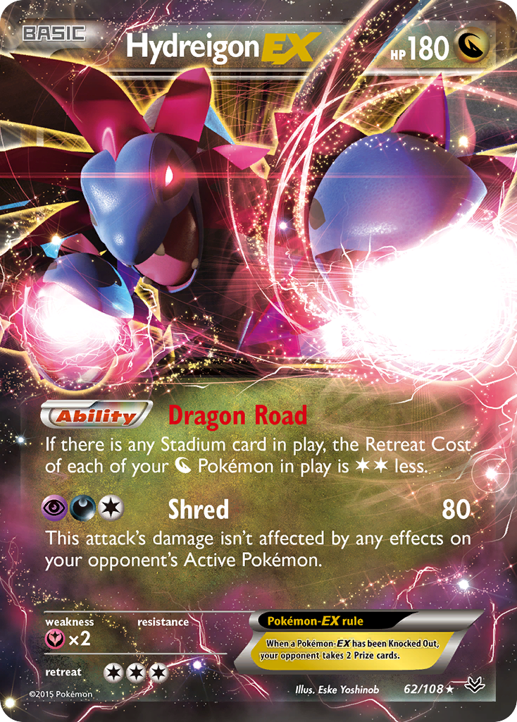 Hydreigon EX (62/108) [XY: Roaring Skies] | Arkham Games and Comics