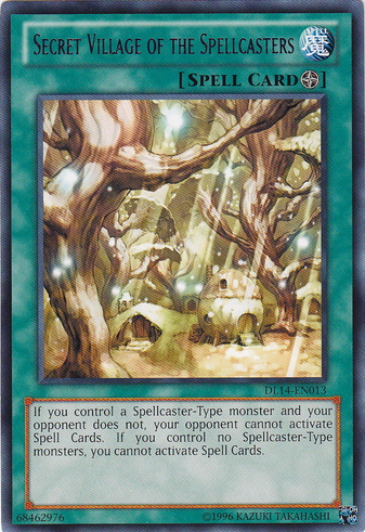 Secret Village of the Spellcasters (Blue) [DL14-EN013] Rare | Arkham Games and Comics