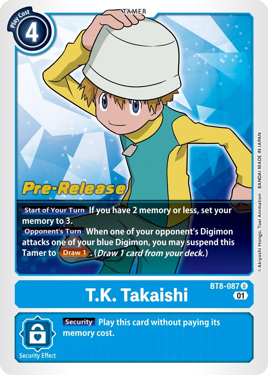 T.K. Takaishi [BT8-087] [New Awakening Pre-Release Cards] | Arkham Games and Comics