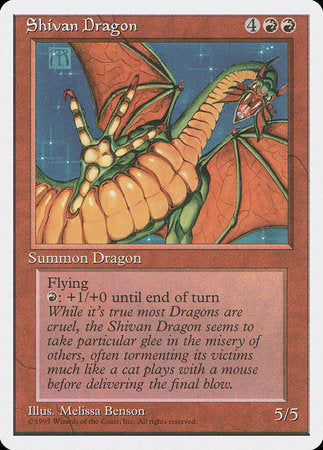 Shivan Dragon [Fourth Edition] | Arkham Games and Comics