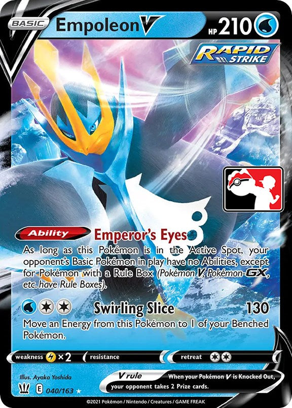 Empoleon V (040/163) [Prize Pack Series One] | Arkham Games and Comics