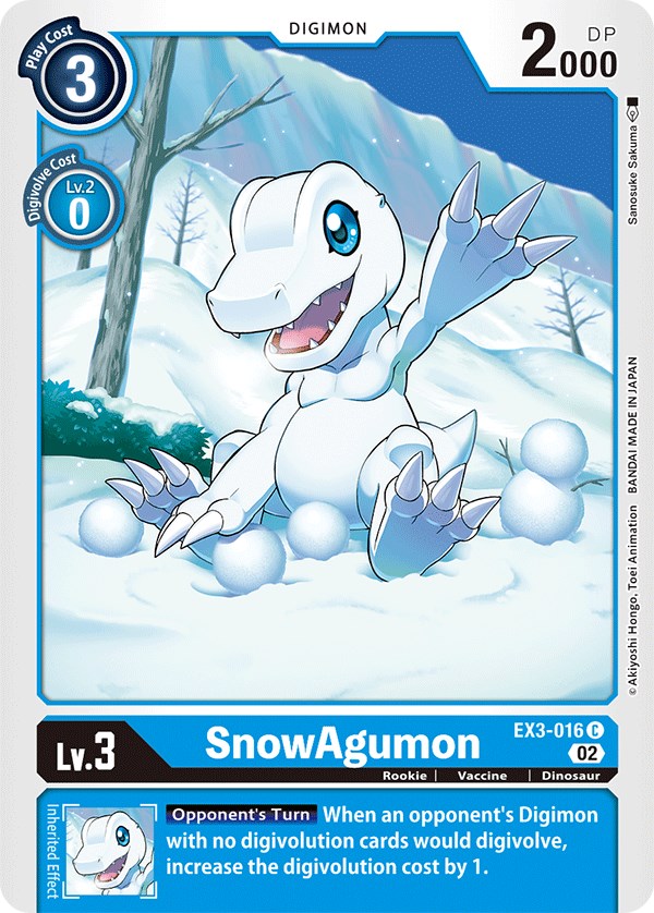 SnowAgumon [EX3-016] [Draconic Roar] | Arkham Games and Comics