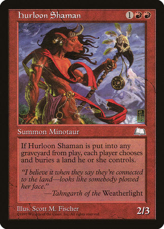 Hurloon Shaman [Weatherlight] | Arkham Games and Comics