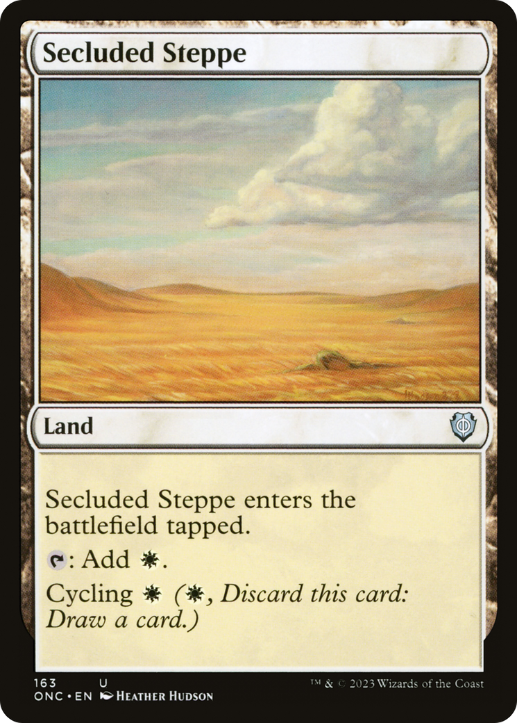Secluded Steppe [Phyrexia: All Will Be One Commander] | Arkham Games and Comics