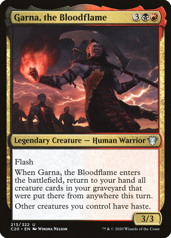 Garna, the Bloodflame [Commander 2020] | Arkham Games and Comics