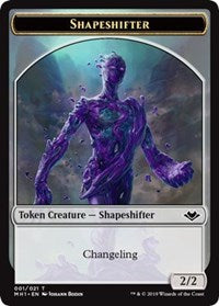 Shapeshifter (001) // Emblem - Wrenn and Six (021) Double-sided Token [Modern Horizons Tokens] | Arkham Games and Comics