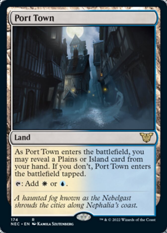 Port Town [Kamigawa: Neon Dynasty Commander] | Arkham Games and Comics