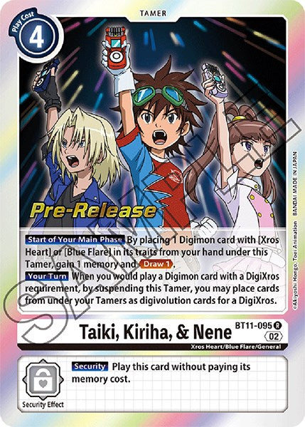 Taiki, Kiriha, & Nene [BT11-095] [Dimensional Phase Pre-Release Promos] | Arkham Games and Comics