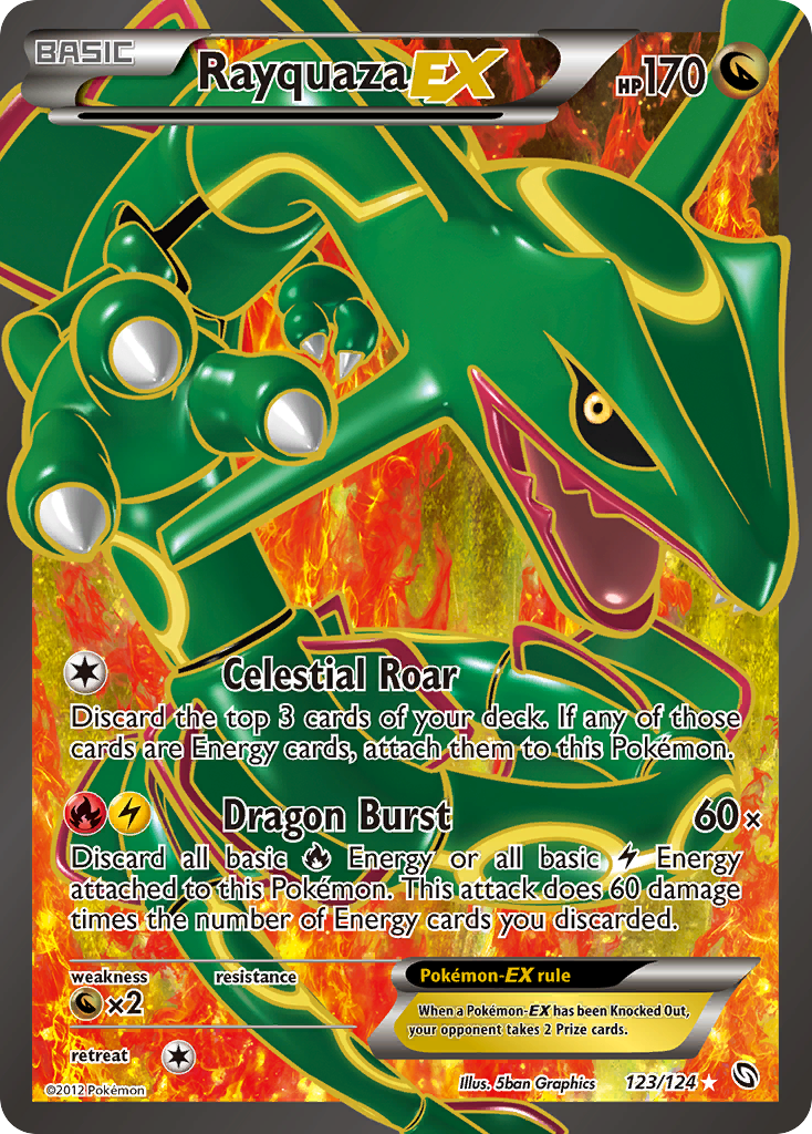 Rayquaza EX (123/124) [Black & White: Dragons Exalted] | Arkham Games and Comics