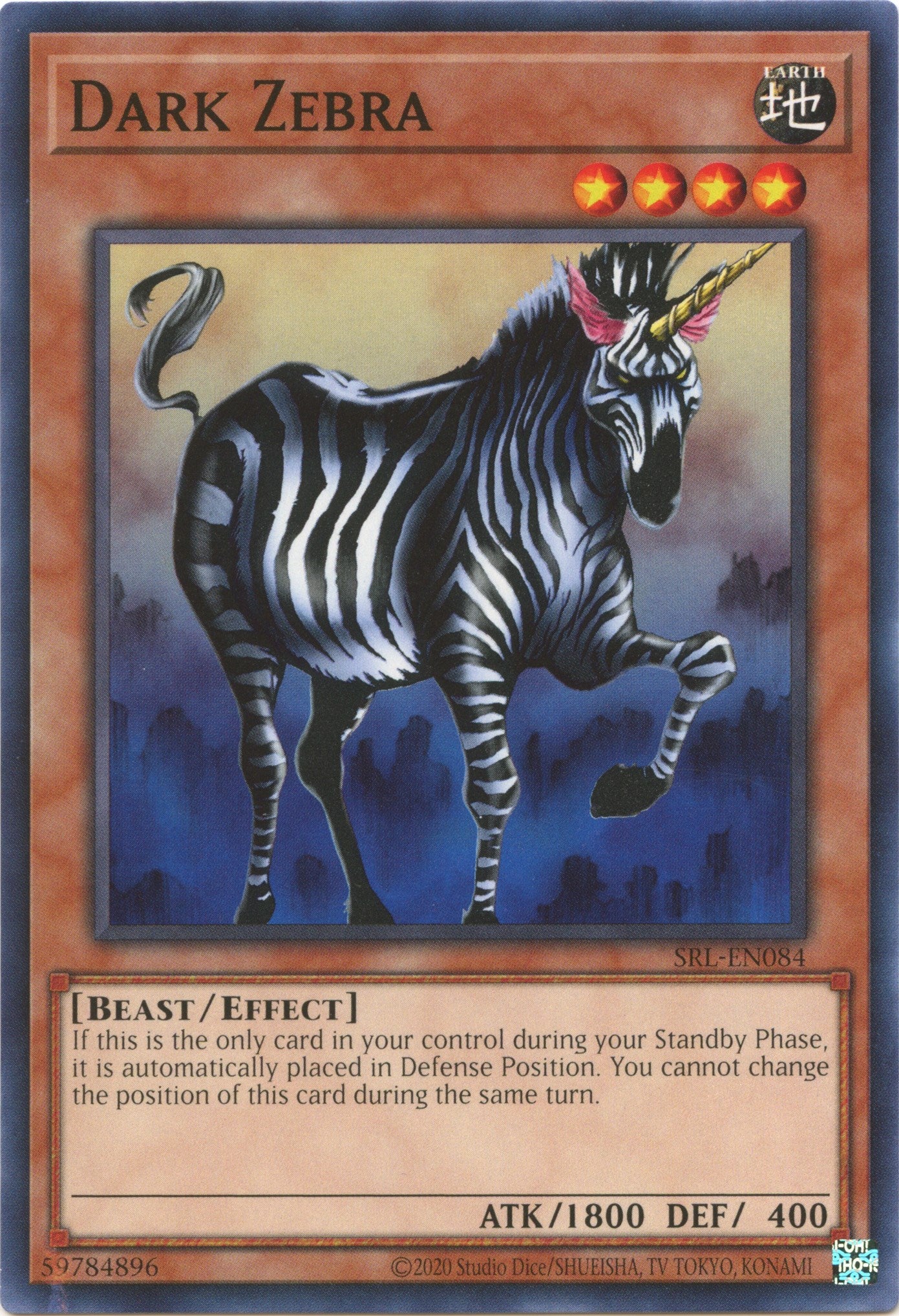 Dark Zebra (25th Anniversary) [SRL-EN084] Common | Arkham Games and Comics
