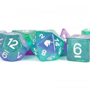 Metallic Dice Games Aurora 16mm Poly Dice Set | Arkham Games and Comics