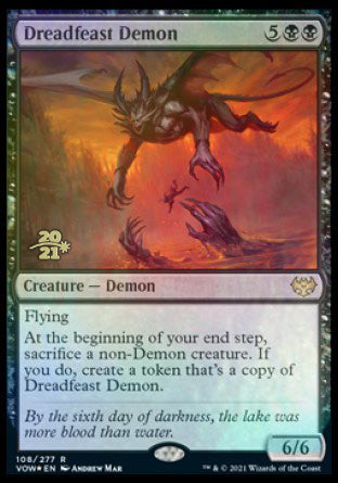 Dreadfeast Demon [Innistrad: Crimson Vow Prerelease Promos] | Arkham Games and Comics