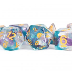 MEtallic DIce Games Fancy Fae 16mm Poly Dice Set | Arkham Games and Comics