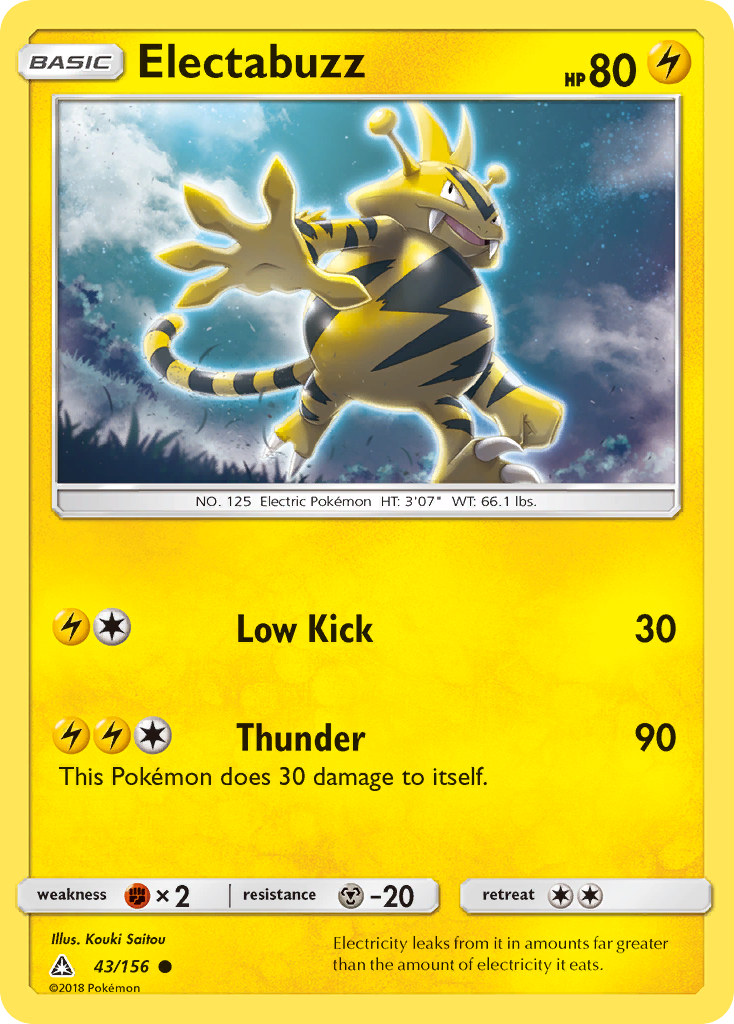 Electabuzz (43/156) [Sun & Moon: Ultra Prism] | Arkham Games and Comics