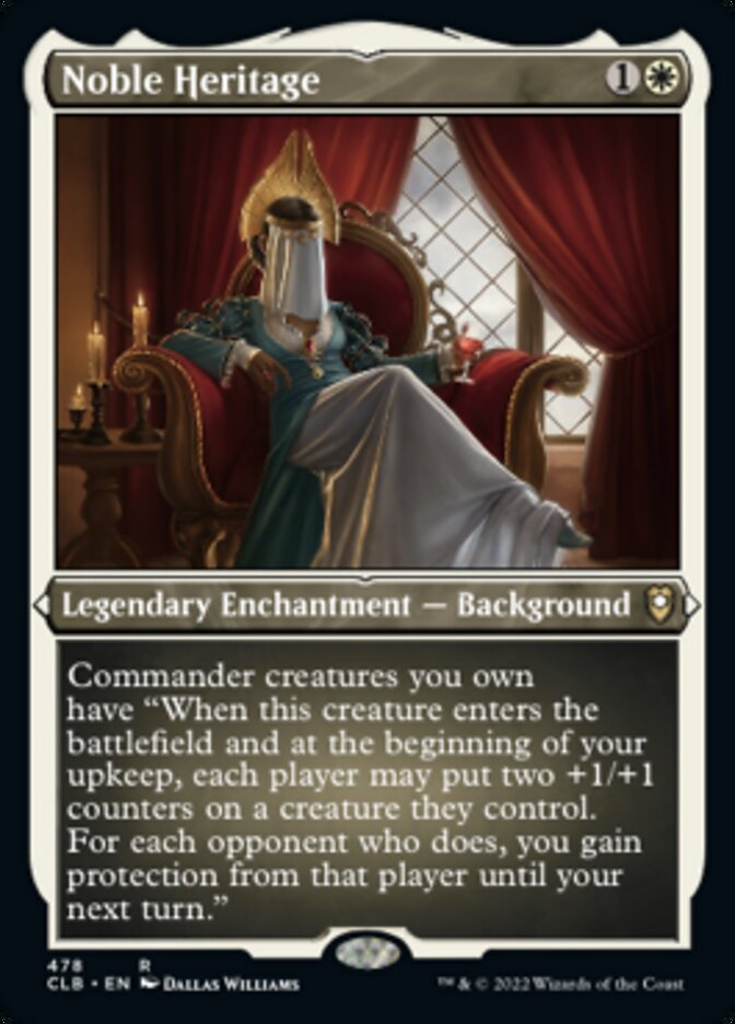 Noble Heritage (Foil Etched) [Commander Legends: Battle for Baldur's Gate] | Arkham Games and Comics