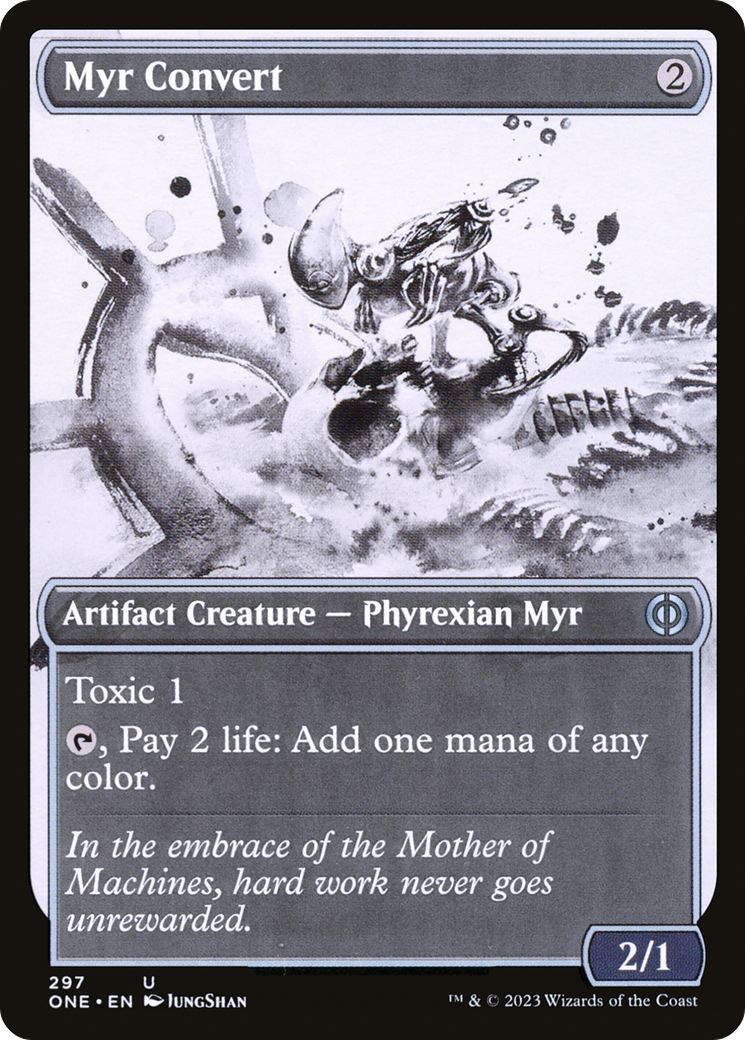 Myr Convert (Showcase Ichor) [Phyrexia: All Will Be One] | Arkham Games and Comics