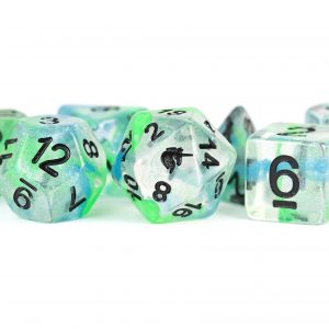 Metallic Dice Games Sea Kelp 16mm Poly Dice Set | Arkham Games and Comics