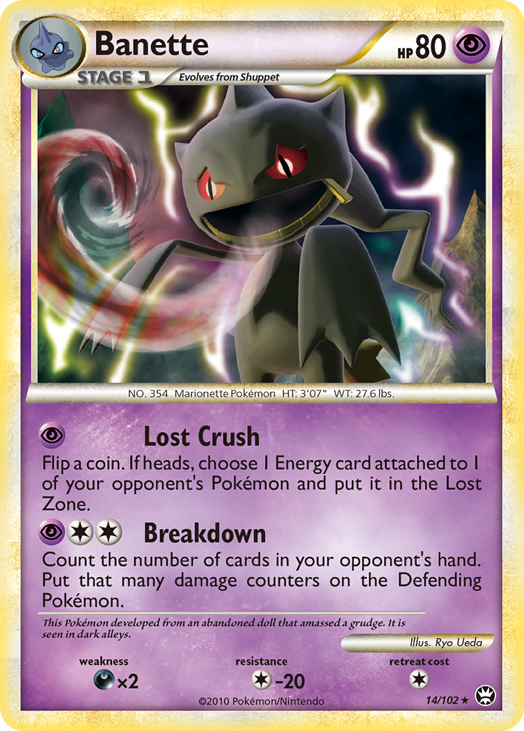 Banette (14/102) [HeartGold & SoulSilver: Triumphant] | Arkham Games and Comics