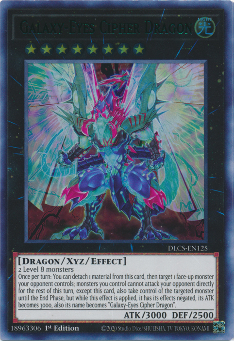 Galaxy-Eyes Cipher Dragon (Green) [DLCS-EN125] Ultra Rare | Arkham Games and Comics