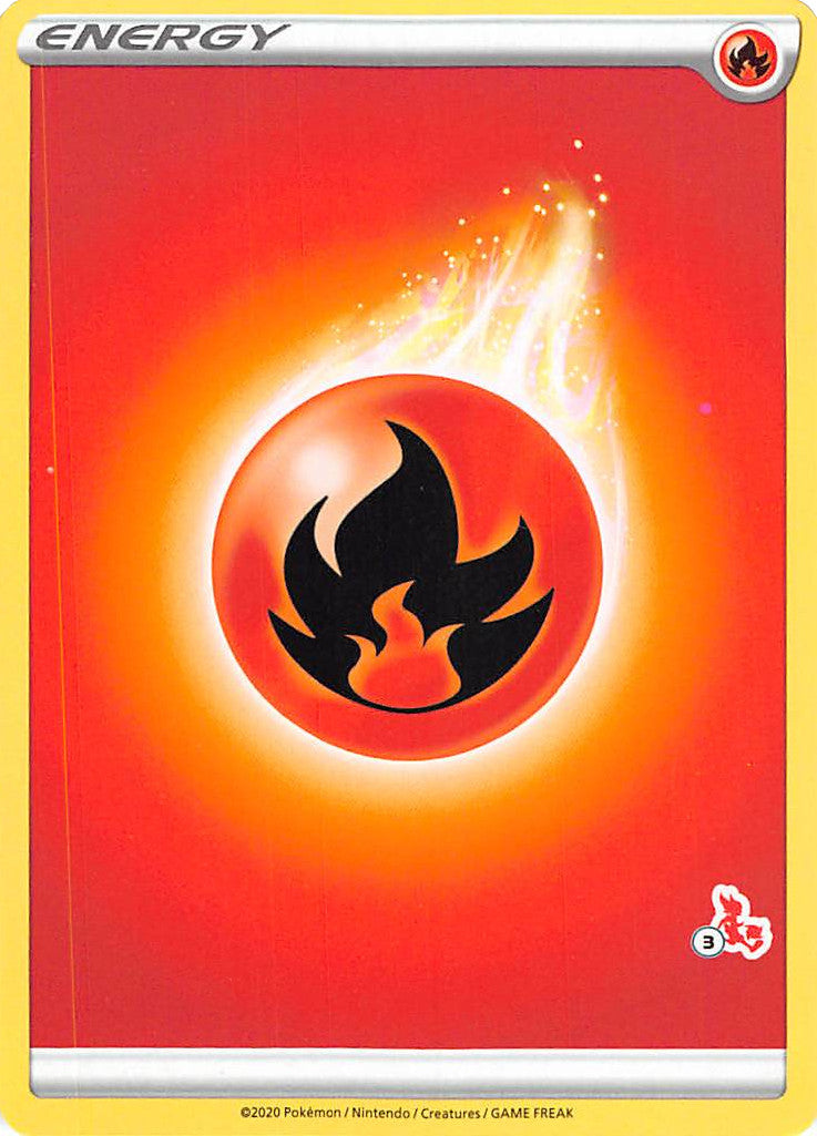 Fire Energy (Cinderace Stamp #3) [Battle Academy 2022] | Arkham Games and Comics