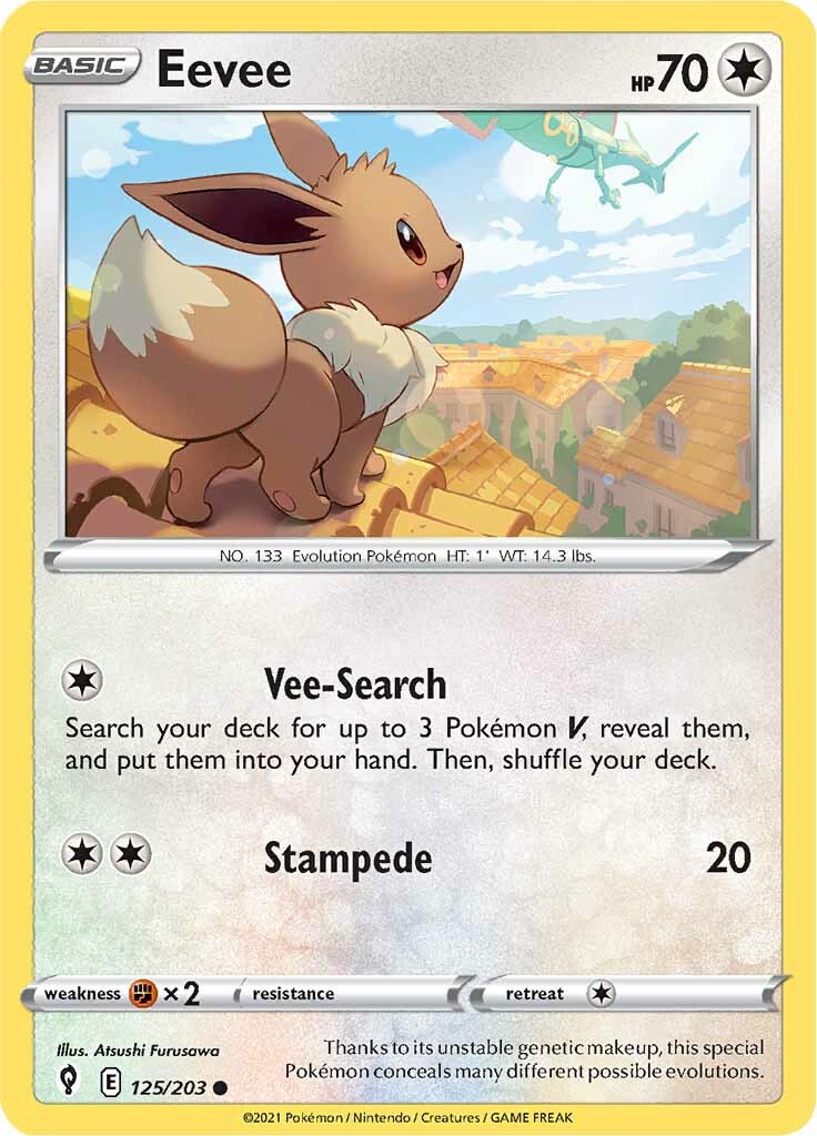 Eevee (125/203) [Sword & Shield: Evolving Skies] | Arkham Games and Comics