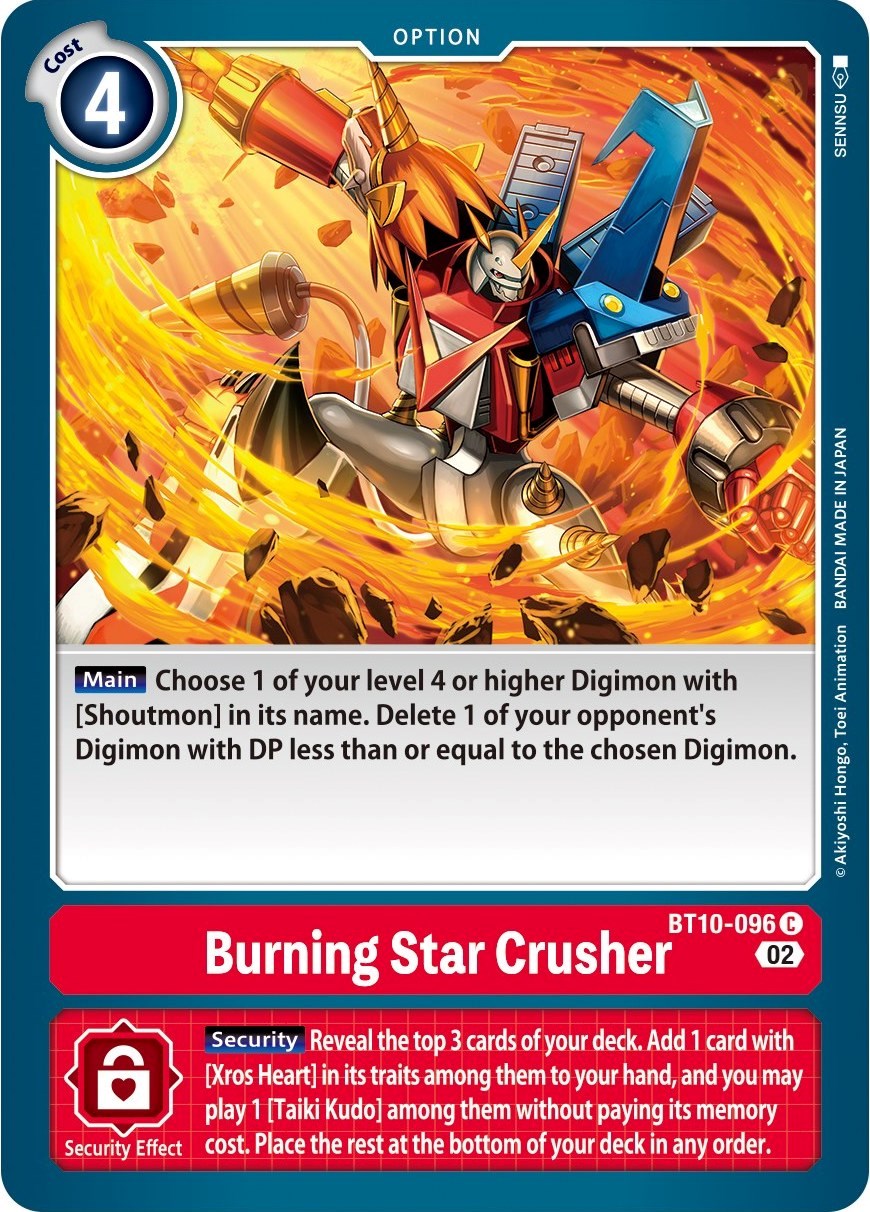 Burning Star Crusher [BT10-096] [Xros Encounter] | Arkham Games and Comics