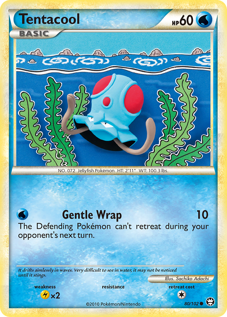 Tentacool (80/102) [HeartGold & SoulSilver: Triumphant] | Arkham Games and Comics