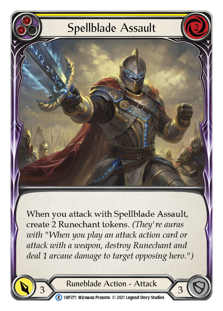 Spellblade Assault (Yellow) [1HP271] (History Pack 1) | Arkham Games and Comics