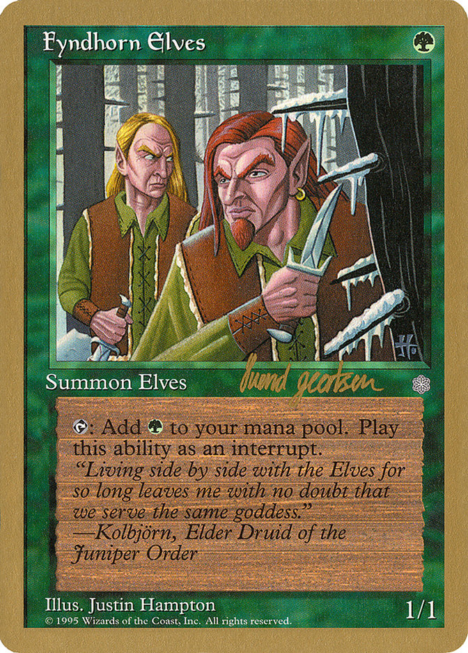 Fyndhorn Elves (Svend Geertsen) [World Championship Decks 1997] | Arkham Games and Comics