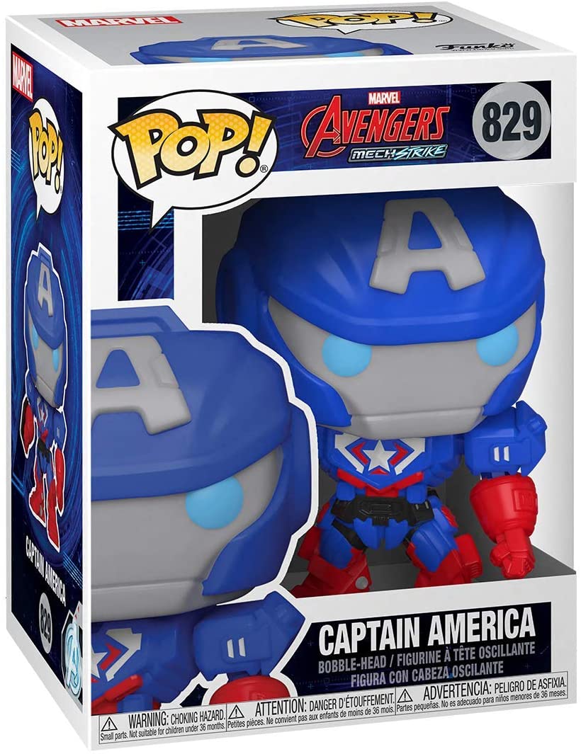 Funko Pop! Marvel: Marvel Mech - Captain America #829 | Arkham Games and Comics