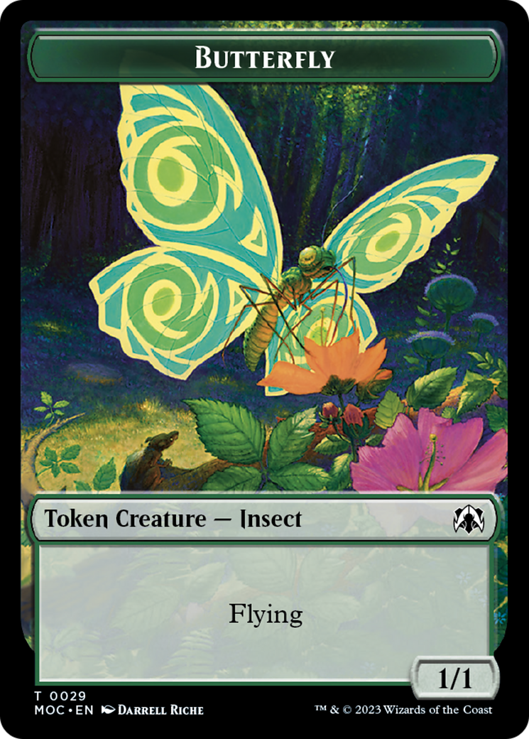 Butterfly // City's Blessing Double-Sided Token [March of the Machine Commander Tokens] | Arkham Games and Comics