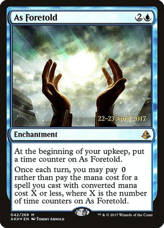 As Foretold [Amonkhet Promos] | Arkham Games and Comics