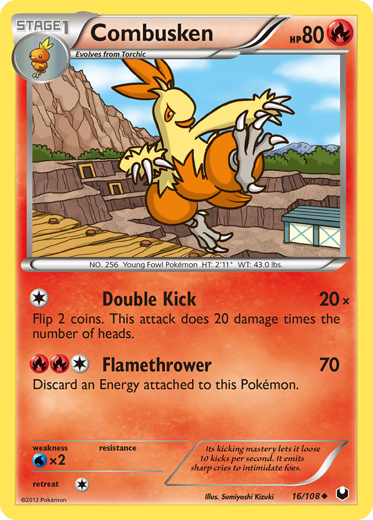 Combusken (16/108) [Black & White: Dark Explorers] | Arkham Games and Comics