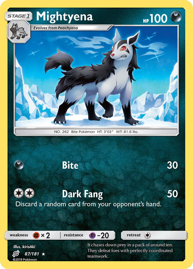 Mightyena (87/181) [Sun & Moon: Team Up] | Arkham Games and Comics