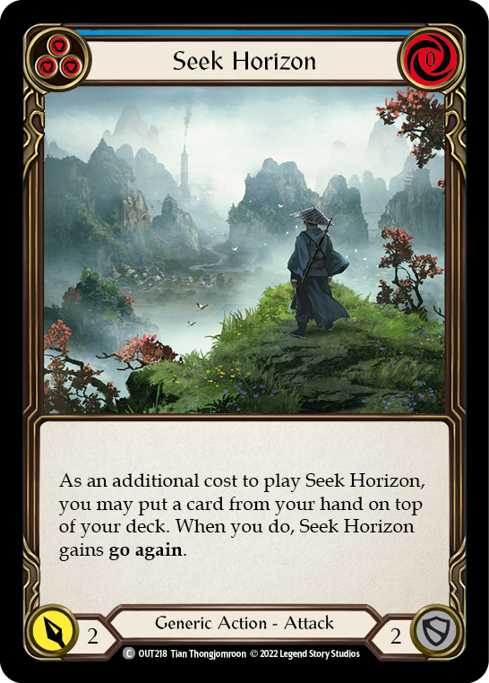 Seek Horizon (Blue) [OUT218] (Outsiders) | Arkham Games and Comics