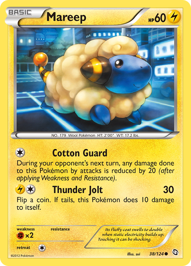 Mareep (38/124) [Black & White: Dragons Exalted] | Arkham Games and Comics